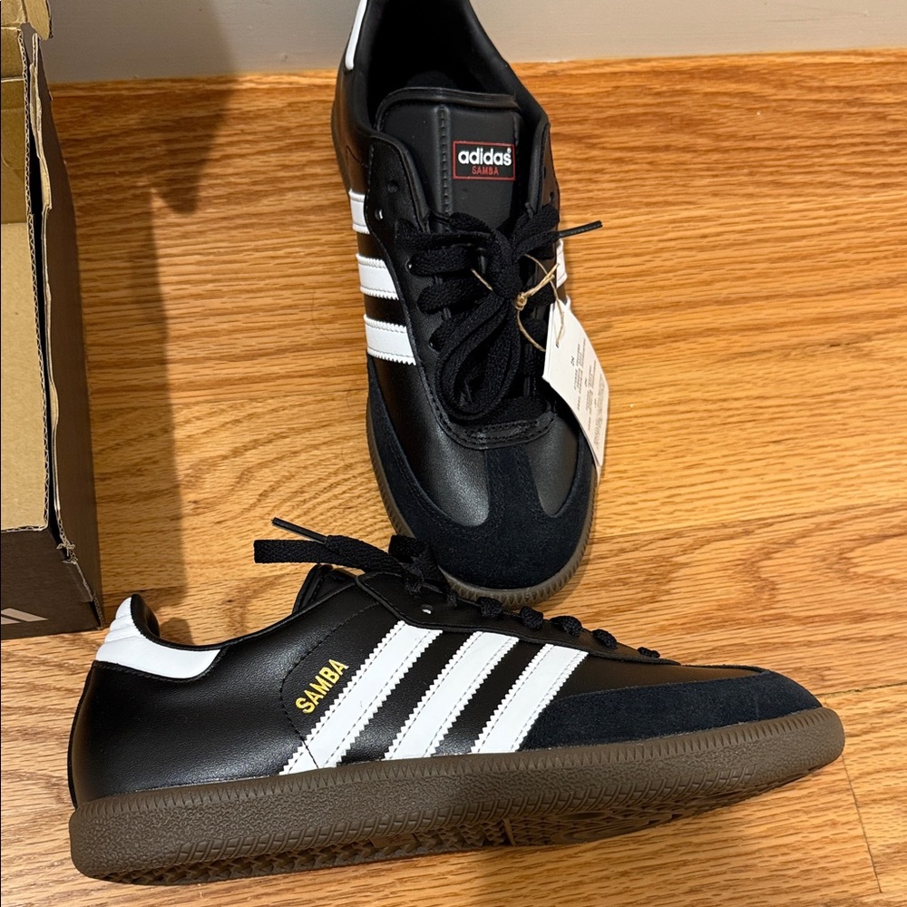 Adidas Samba Black White Gold Men's Sneakers
